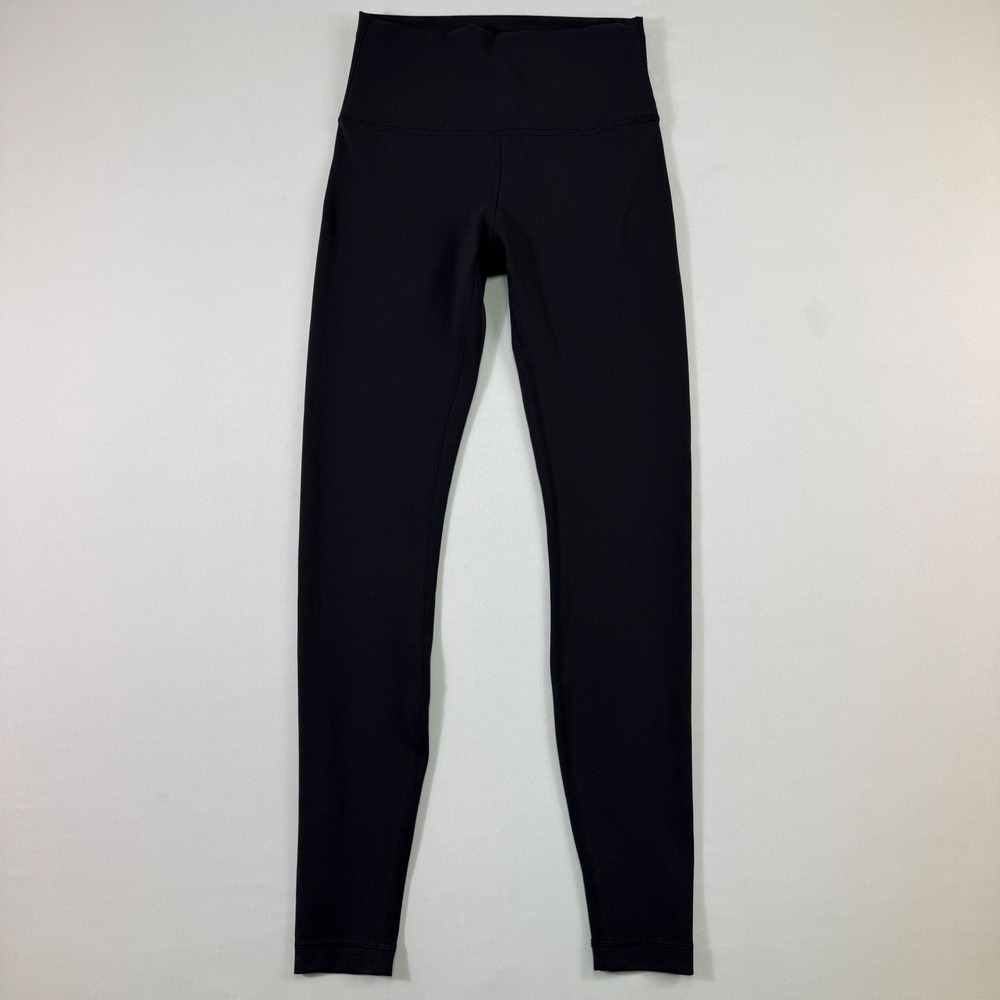 Lululemon Wunder Train High Rise Tight 28" Womens 6 Black Leggings Gym W5DJ0S